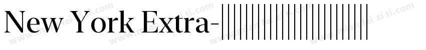 New York Extra字体转换